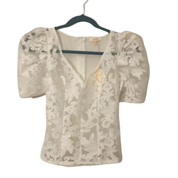peach Tops - Peach Brand Junior Small Lace/Sheer Top